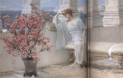 Alma-Tadema, Sir Lawrence Her Eyes Are with her Thoughts and They Are Far Away (mk23)